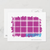 Carte Postale Plaid Purple 4 (Devant / Derrière)