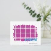 Carte Postale Plaid Purple 4 (Debout devant)