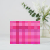 Carte Postale Plaid rose et lavande (Debout devant)