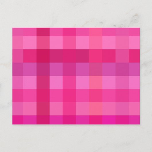 Carte Postale Plaid rose et lavande (Devant)