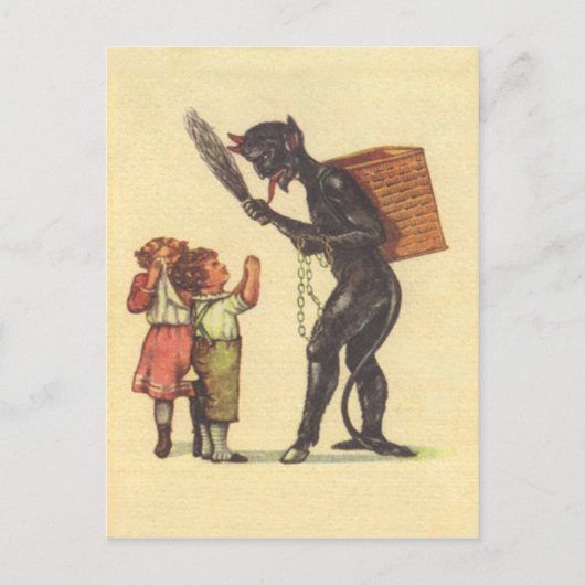 Carte Postale Plaider auprès de Krampus (Devant)