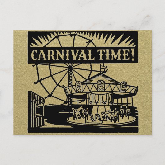 Carte Postale Plaine de temps de carnaval (Devant)