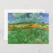 Carte Postale Plaine près d'Auvers par Vincent van Gogh (Devant / Derrière)