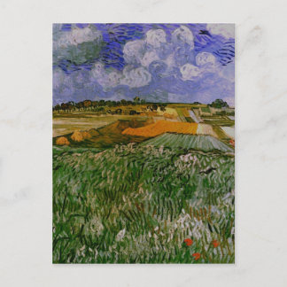 Carte Postale Plaine près d'Auvers, Van Gogh