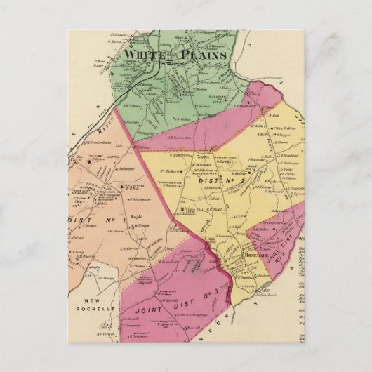 Carte Postale Plaines blanches, villes de Scarsdale (Devant)