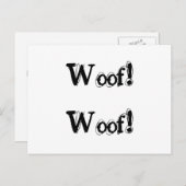 Carte Postale Plainte d'aboiement de chien (Devant / Derrière)