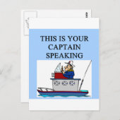 Carte Postale plaisanterie de plaisance (Devant / Derrière)