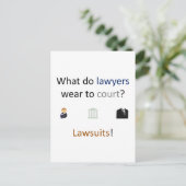 Carte Postale Plaisanterie de procès (Debout devant)