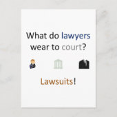 Carte Postale Plaisanterie de procès (Devant)