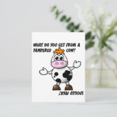 Carte postale Plaisanterie de vache dorée (Debout devant)