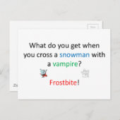 Carte Postale Plaisanterie gelée (Devant / Derrière)