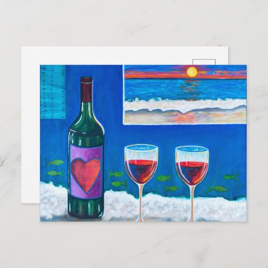 Carte Postale Plaisir de l'après-midi (Devant / Derrière)