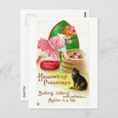 Carte Postale Plaisir d'Halloween, Vintage (Devant / Derrière)