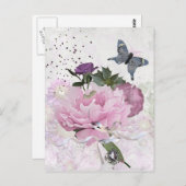 Carte Postale Plaisir Floral (Devant / Derrière)