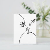 Carte Postale Plaisir floral (Debout devant)