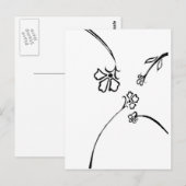 Carte Postale Plaisir floral (Devant / Derrière)
