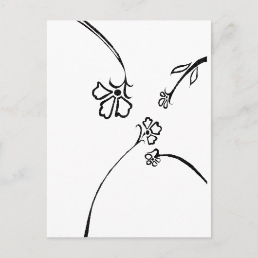 Carte Postale Plaisir floral (Devant)