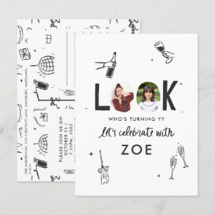 Carte Postale Plaisir moderne de collage photo Anniversaire dess