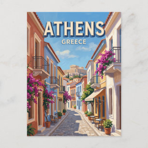 Carte Postale Plaka Athènes Grèce