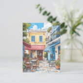 Carte Postale Plaka, Athènes Grèce Travel (Debout devant)