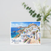 Carte Postale Plaka, Milos Grèce (Debout devant)