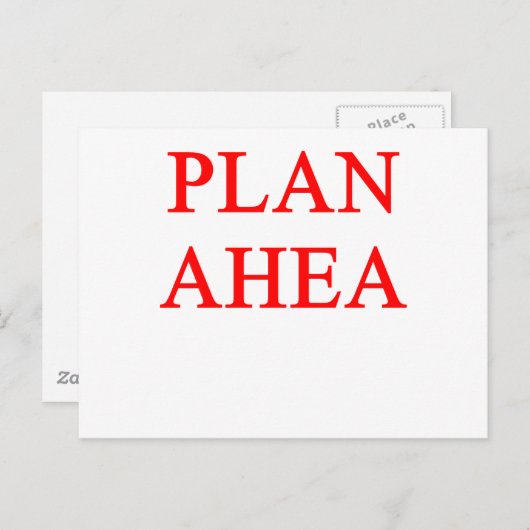 CARTE POSTALE PLAN (Devant / Derrière)