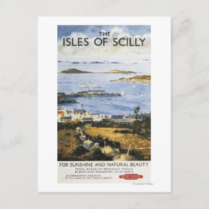 Carte Postale Plan aérien de la ville et du quai Poster du chemi