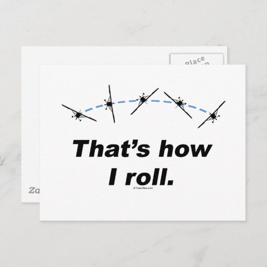 Carte Postale Plan : comment rouler (Devant / Derrière)