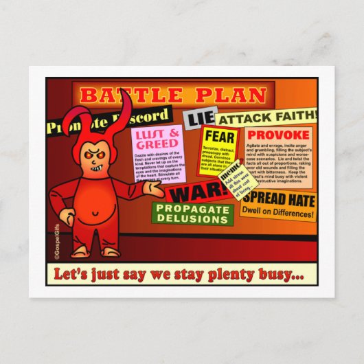 Carte Postale Plan de bataille Christian Don (Devant)