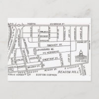 Plan de Beacon Hill à Boston