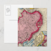 Carte Postale Plan De Boston (Devant / Derrière)