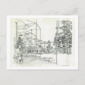 Carte Postale Plan de conception aérienne de l'aiguille spatiale (Devant)