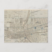 Carte Postale Plan de Des Moines, comté de Polk, Iowa (Devant)