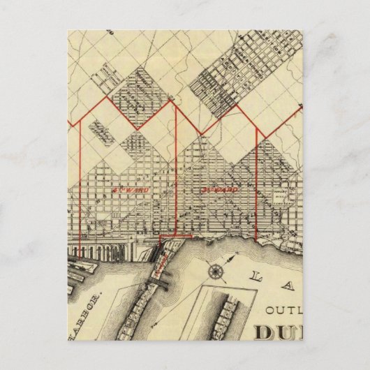 Carte Postale Plan de Duluth et des banlieues (Devant)