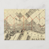 Carte Postale Plan de Duluth et des banlieues (Devant)