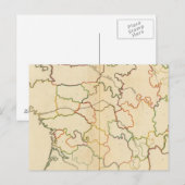 Carte Postale Plan de France Rivers (Devant / Derrière)