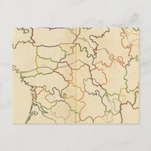 Carte Postale Plan de France Rivers