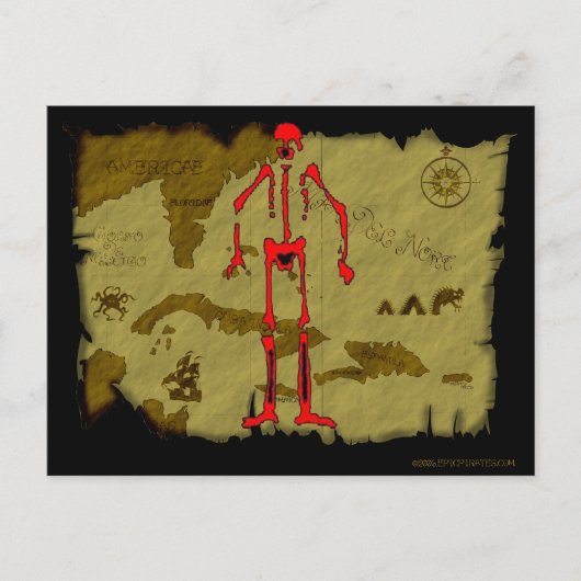 Carte Postale Plan de jolly roger #6 (Devant)