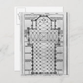 Carte Postale Plan de la cathédrale de Milan (Devant / Derrière)