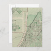 Carte Postale Plan de La Fayette avec Battle Ground City (Devant / Derrière)