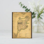 Carte Postale Plan de la ville de Boston Map (1775) (Debout devant)