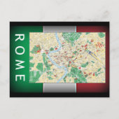 Carte Postale Plan de la ville de Rome (Devant)