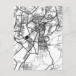 Carte Postale Plan de la ville d'Erevan Arménie