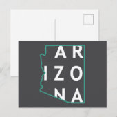 Carte Postale Plan de l'État de l'Arizona (Devant / Derrière)