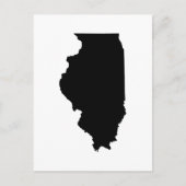 Carte Postale Plan de l'État de l'Illinois (Devant)