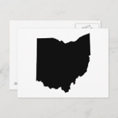 Carte Postale Plan de l'État de l'Ohio (Devant / Derrière)