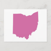 Carte Postale Plan de l'État de l'Ohio (Devant)