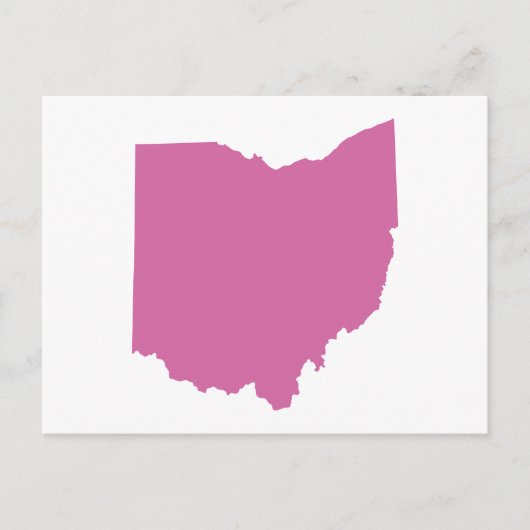 Carte Postale Plan de l'État de l'Ohio (Devant)