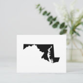 Carte Postale Plan de l'État du Maryland (Debout devant)