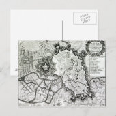 Carte Postale Plan de Lisle, 1736 (Devant / Derrière)